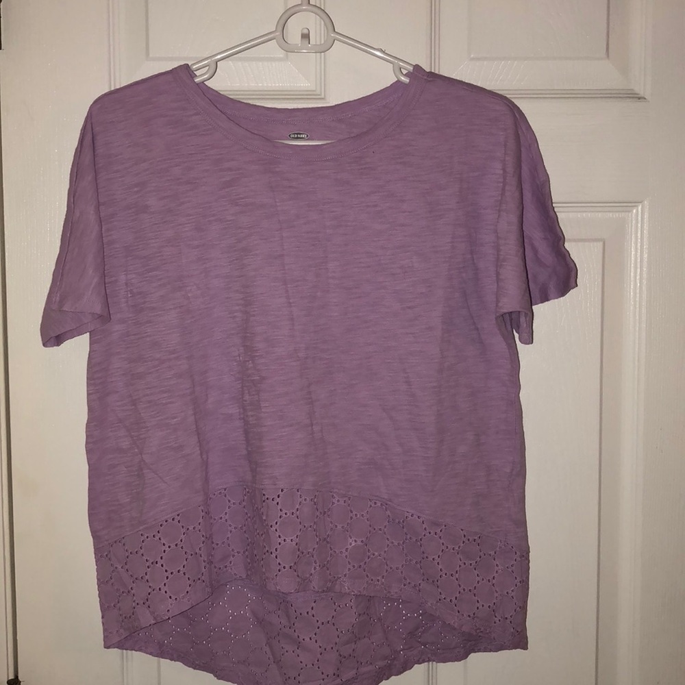 purple peasant top